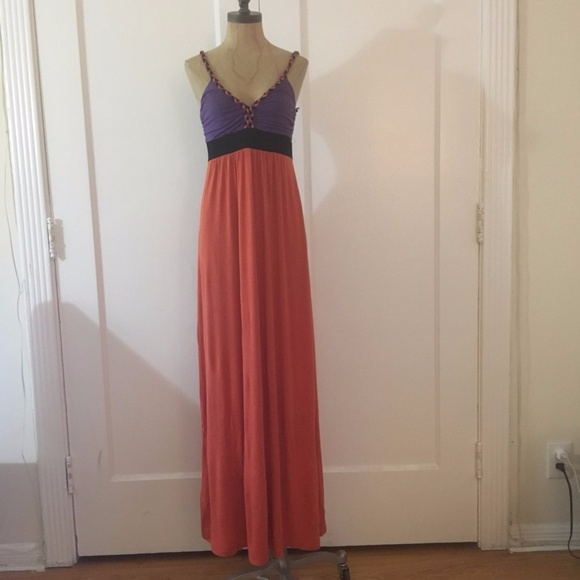 jaloux color block maxi dress - Picture 1 of 4